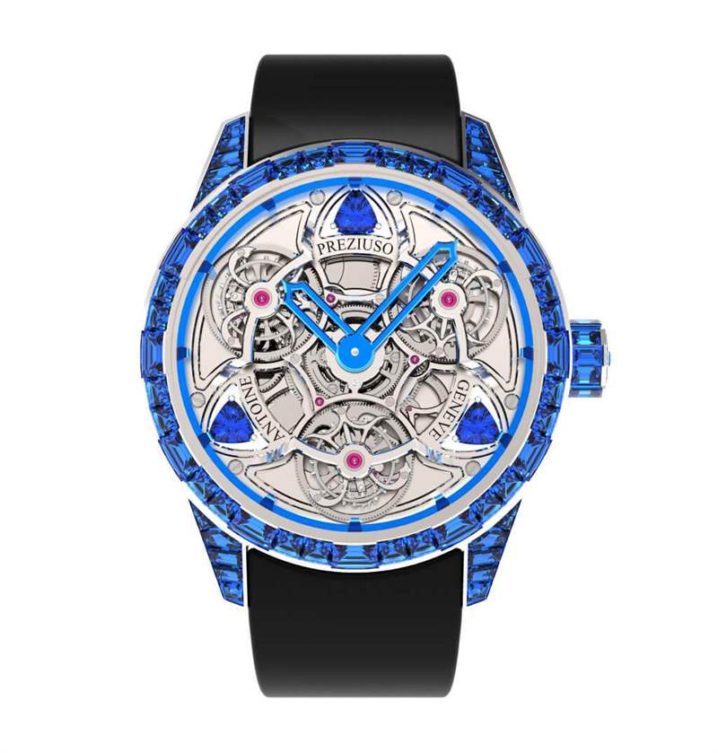 介紹：Antoine Preziuso TTR3 藍色均衡器頻率手表-復刻表