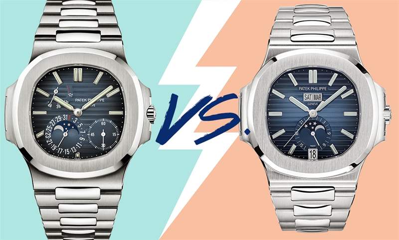 百達翡麗Nautilus二選一：5712 動儲月相vs 5726年歷-復(fù)刻表