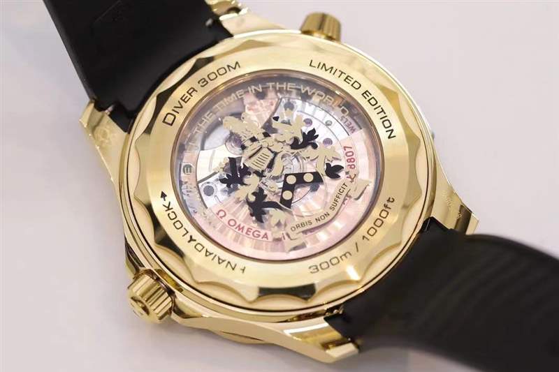OR廠歐米茄海馬300米「黃金女王密使」與正品對(duì)比評(píng)測(cè)-復(fù)刻表