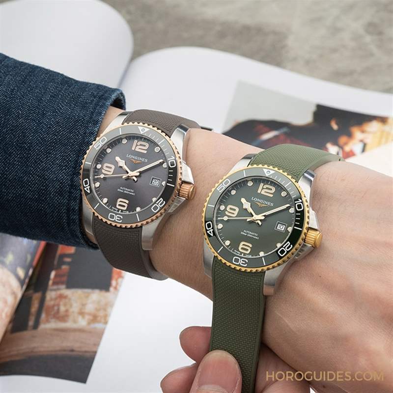 潛水表也要微奢華？2021浪琴深海征服者半金浪鬼-復刻表