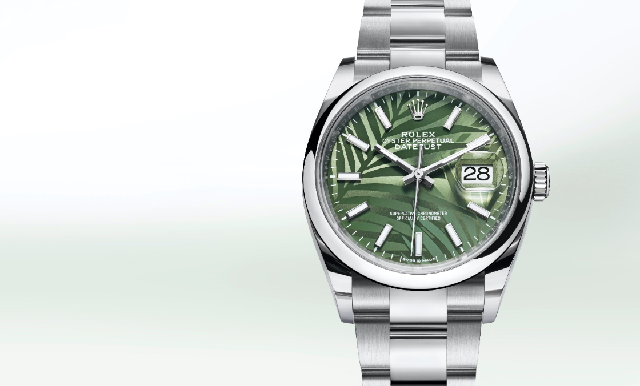 熱帶風(fēng)情上場！ROLEX Datejust 36棕櫚葉面盤-復(fù)刻表