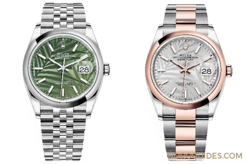 熱帶風(fēng)情上場！ROLEX Datejust 36棕櫚葉面盤-復(fù)刻表