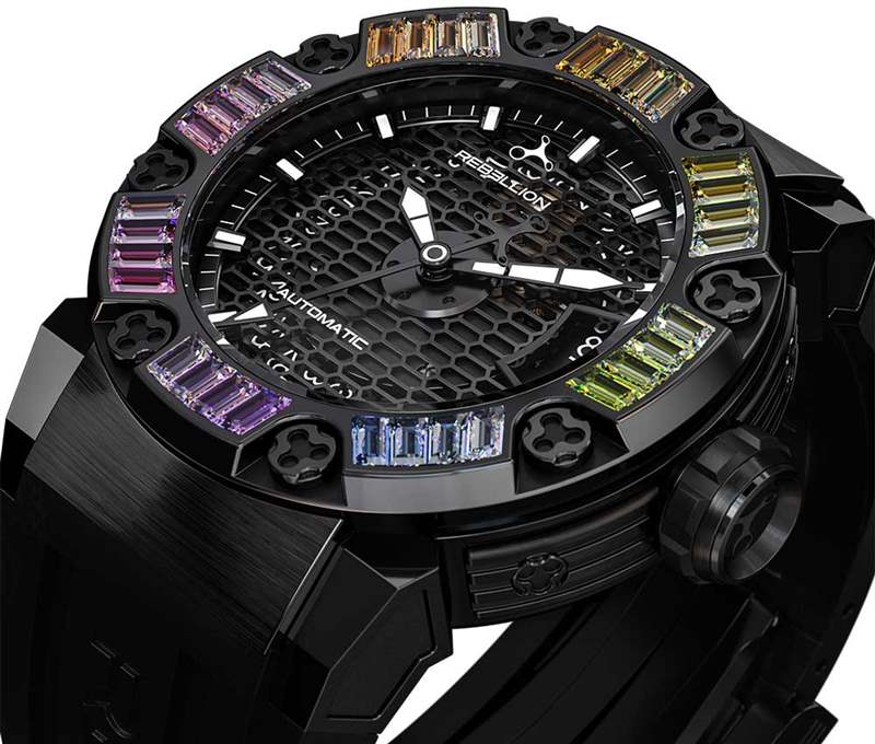 路易·莫伊內特希望探針陀飛輪-叛亂鐵血戰士黑彩虹-復刻表