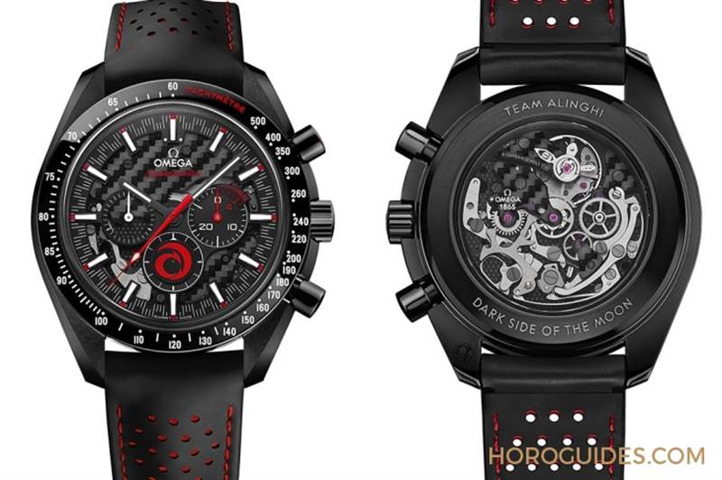 黑與紅，力與美｜歐米茄超霸系列月之暗面Alinghi腕表-復(fù)刻表