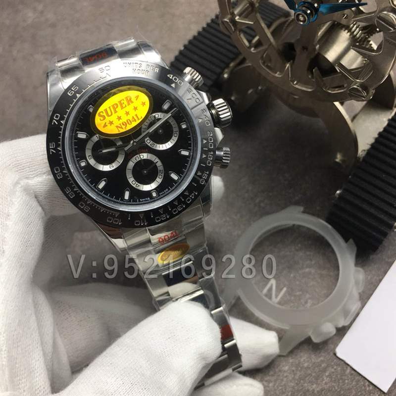 N廠迪通拿V3版「4130機芯」黑鋼迪116500LN陶瓷圈黑面表盤-復(fù)刻表