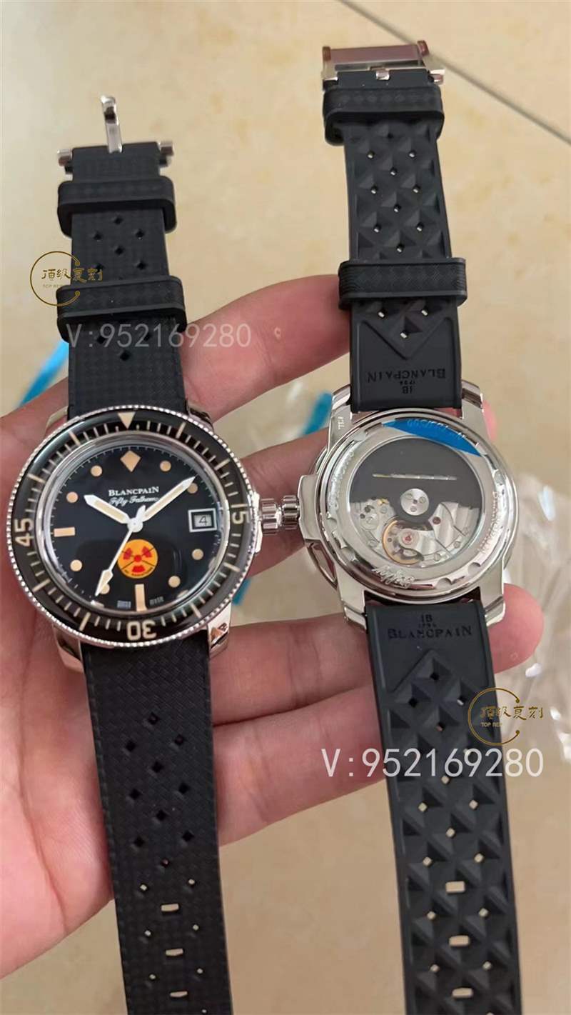 GS廠寶珀五十噚「輻射標記」5008b梭子魚復刻表做工怎么樣-復刻表