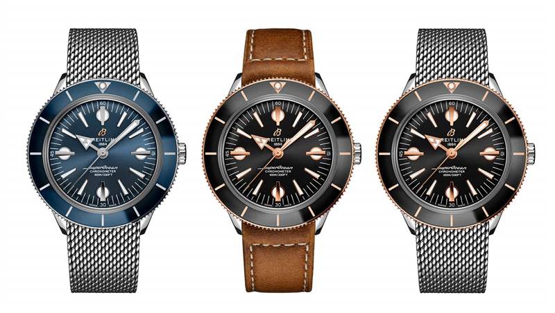 百年靈超級(jí)海洋'57 Heritage Capsule七彩系列A10370121B1A1-復(fù)刻表