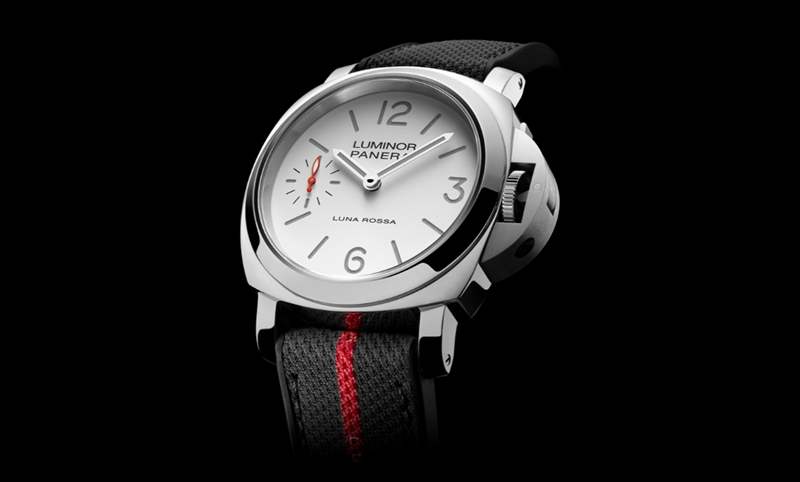 消光白表盤、紅色小秒針，純凈又搶眼｜Panerai Luminor Luna Rossa腕表PAM01342-復刻表