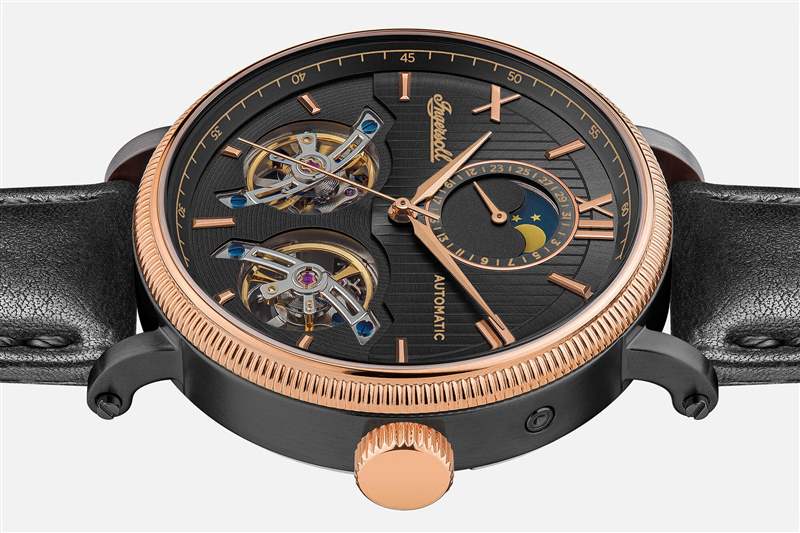 美國產小眾雙陀飛輪腕表:英格索好萊塢自動手表-復刻表