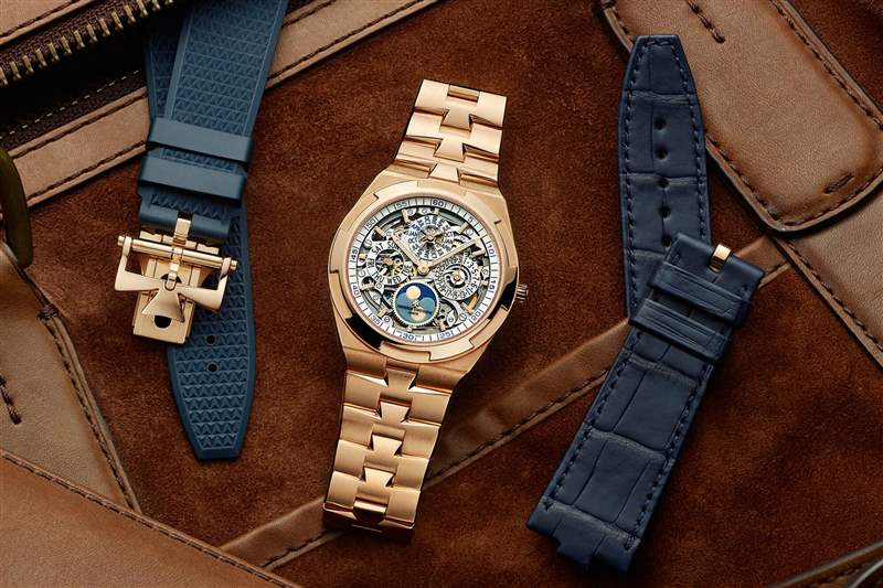 江詩丹頓超薄萬年歷鏤空月相腕表4300V-復刻表