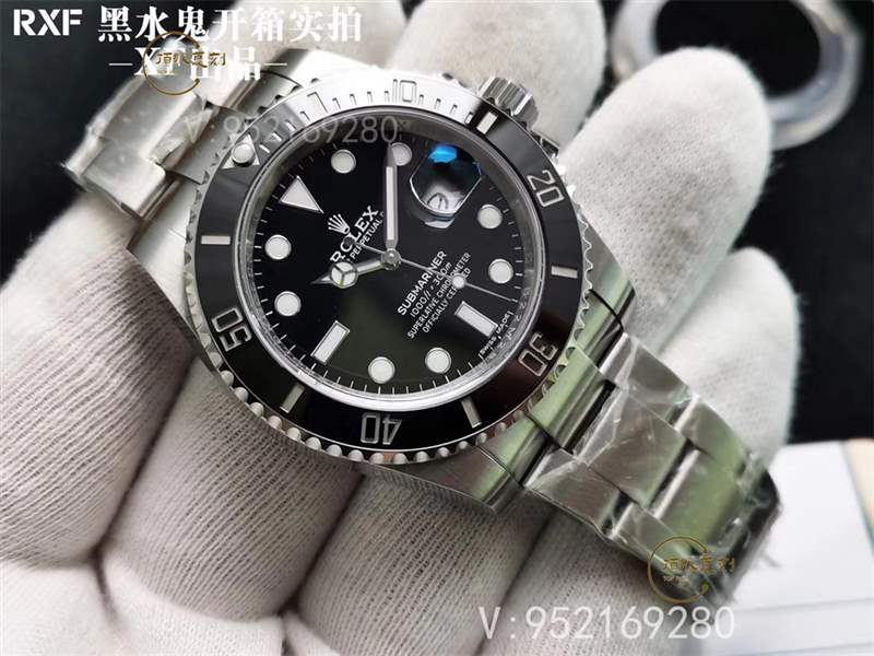 RXF廠勞力士黑水鬼復(fù)刻表對比正品怎么樣-復(fù)刻表