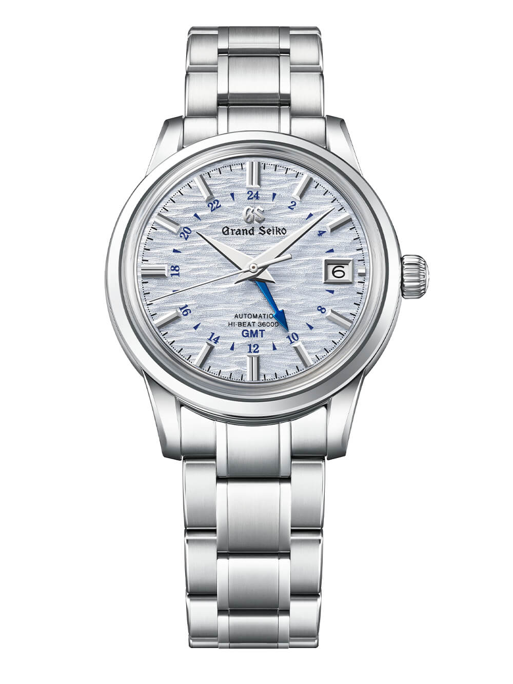 精工表Elegance GMT四季系列山丘湖泊山脈靈感來(lái)源設(shè)計(jì)的表盤(pán)-復(fù)刻表