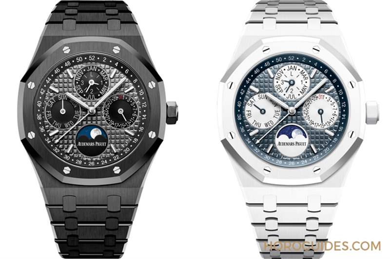 愛彼第一只藍色陶瓷表！皇家橡樹萬年歷藍色陶瓷鏈帶腕表-復(fù)刻表