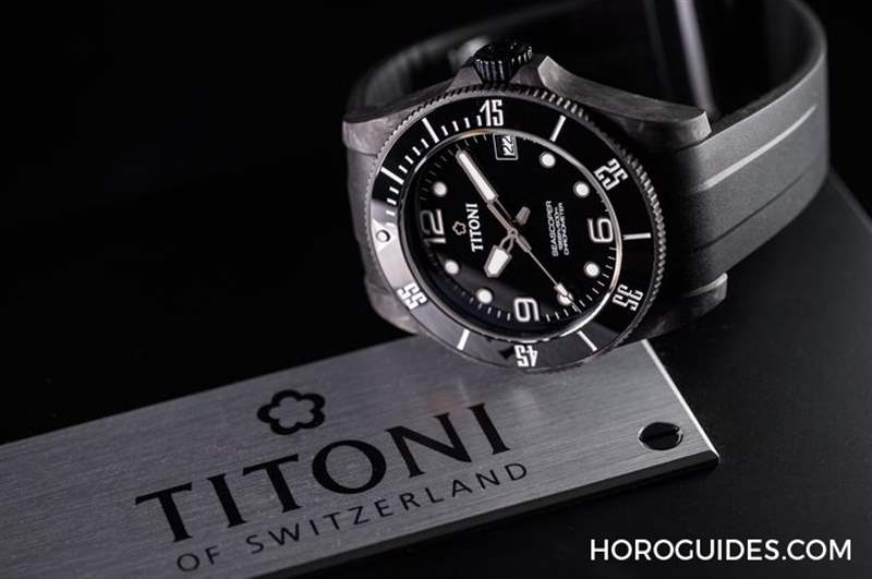 夏末黑魂大魔王來襲TITONI Seascoper CarbonTech 彩虹圈大升級(jí)-復(fù)刻表