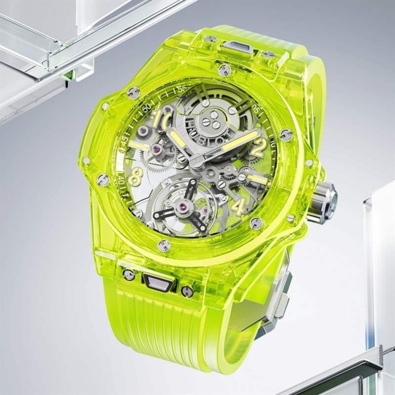 Big Bang Tourbillon Automatic Yellow Neon SAXEM 宇舶2023最新腕表|多款Classic Fusion Original、Big Bang 、Spirit of Big Bang型格登場(chǎng)-復(fù)刻表