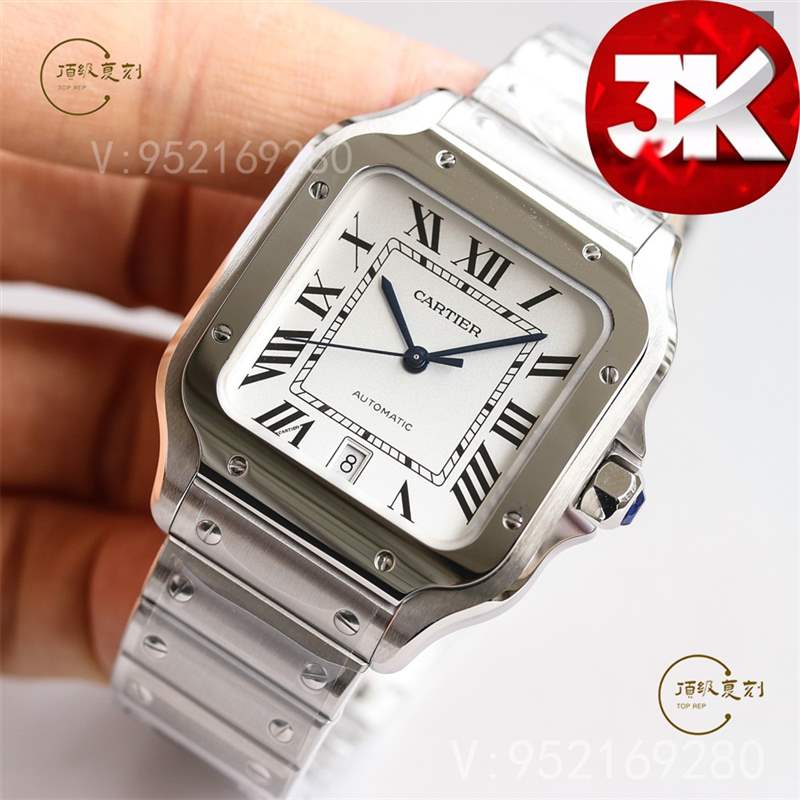 3K廠卡地亞山度士對比正品怎么樣,比V6廠、BV廠、GF廠更值得入手嗎-復刻表