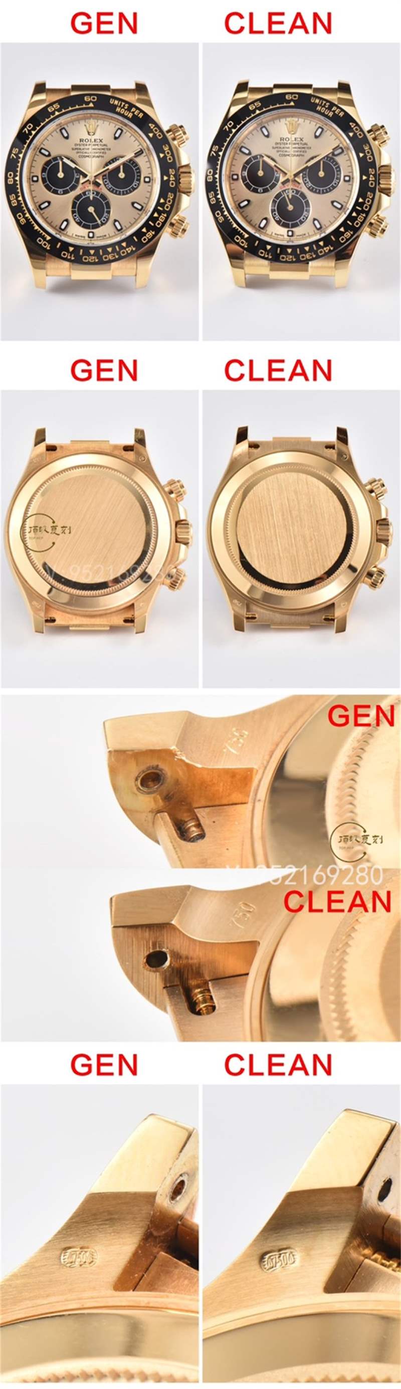 Clean廠C廠勞力士余文樂迪通拿真假對(duì)比,C廠余文樂對(duì)比正品區(qū)別大嗎-復(fù)刻表