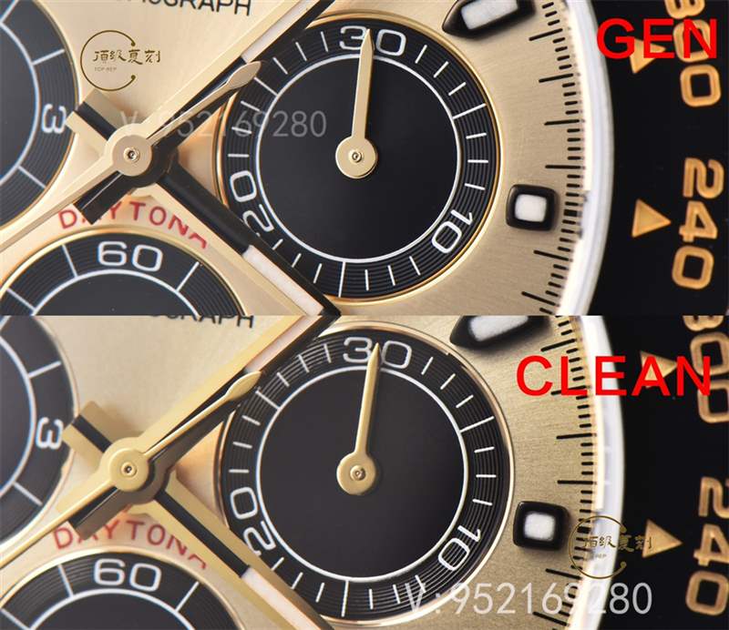 Clean廠C廠勞力士余文樂迪通拿真假對(duì)比,C廠余文樂對(duì)比正品區(qū)別大嗎-復(fù)刻表