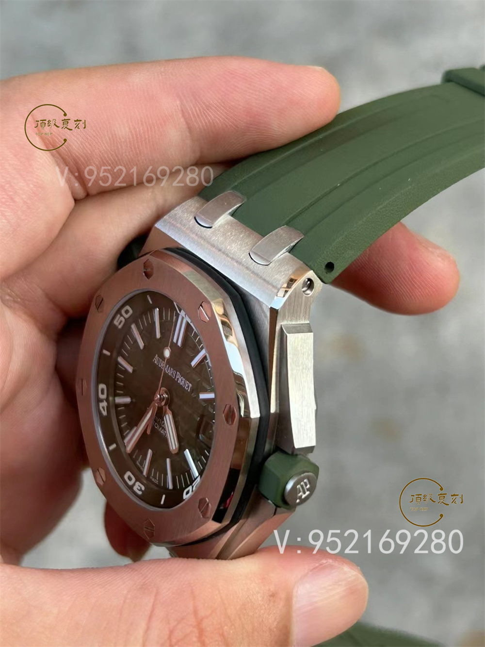 APS廠愛彼AP15710新配色綠/白盤一體機做工怎么樣-復(fù)刻表