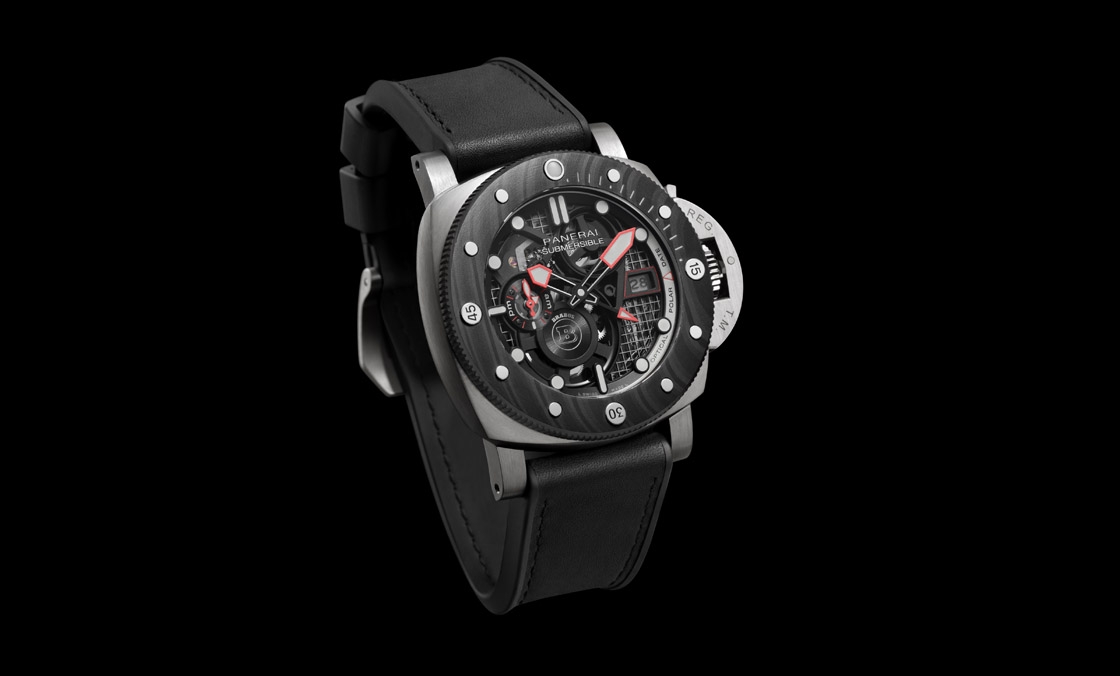 DMLS金屬鐳射燒結表殼加持!Panerai x Brabus聯(lián)名表第四代現(xiàn)身:Submersible S eTitanio PAM01403-復刻表