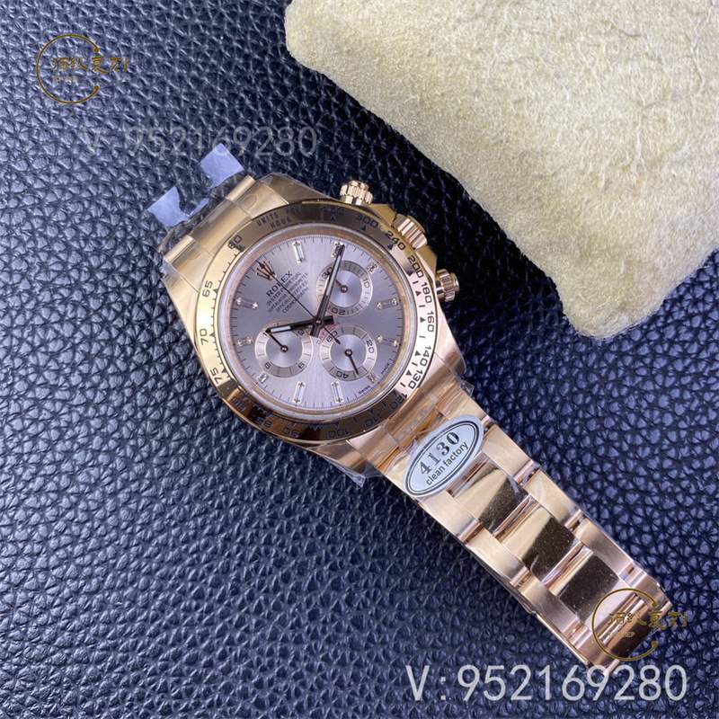 Clean廠C廠勞力士全金迪通拿鍍金層會(huì)掉色嗎?C廠玫瑰金莫桑鉆迪通拿怎么樣-復(fù)刻表