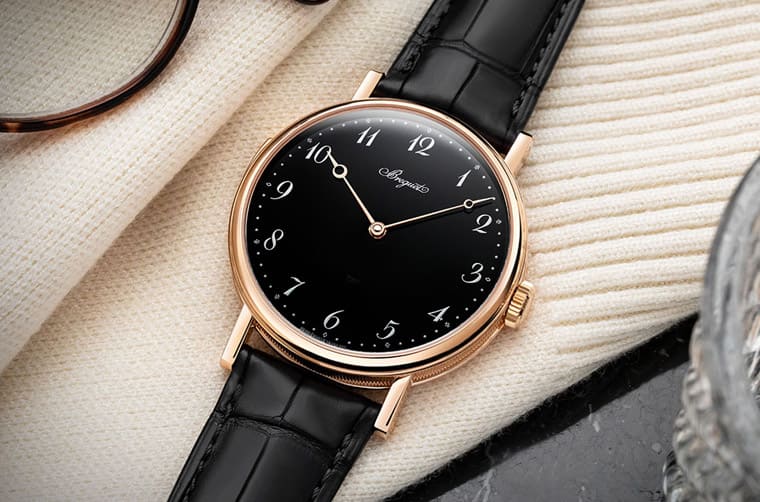寶琺璣Classique 7637三問(wèn)表改換玫瑰金表殼搭黑色琺瑯面盤(pán)表背依舊令人超驚艷-復(fù)刻表