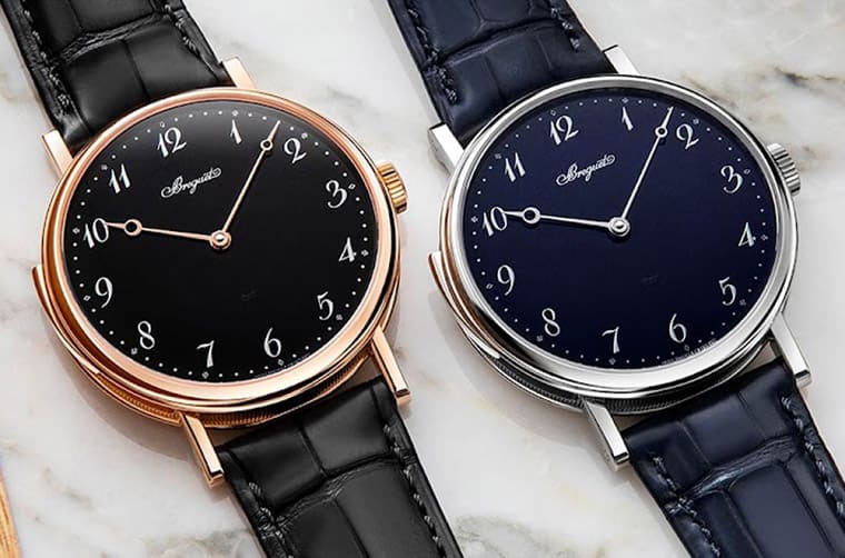 寶琺璣Classique 7637三問(wèn)表改換玫瑰金表殼搭黑色琺瑯面盤(pán)表背依舊令人超驚艷-復(fù)刻表