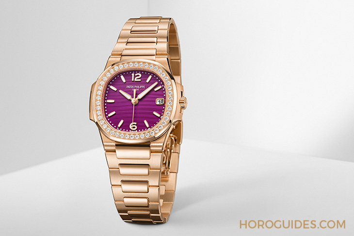 Ladies First！百達(dá)翡麗最新Aquanaut Luce「彩虹」三問(wèn)表與Nautilus織紋復(fù)合表帶-復(fù)刻表