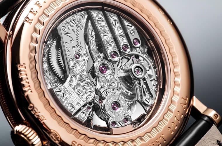 寶琺璣Classique 7637三問(wèn)表改換玫瑰金表殼搭黑色琺瑯面盤(pán)表背依舊令人超驚艷-復(fù)刻表