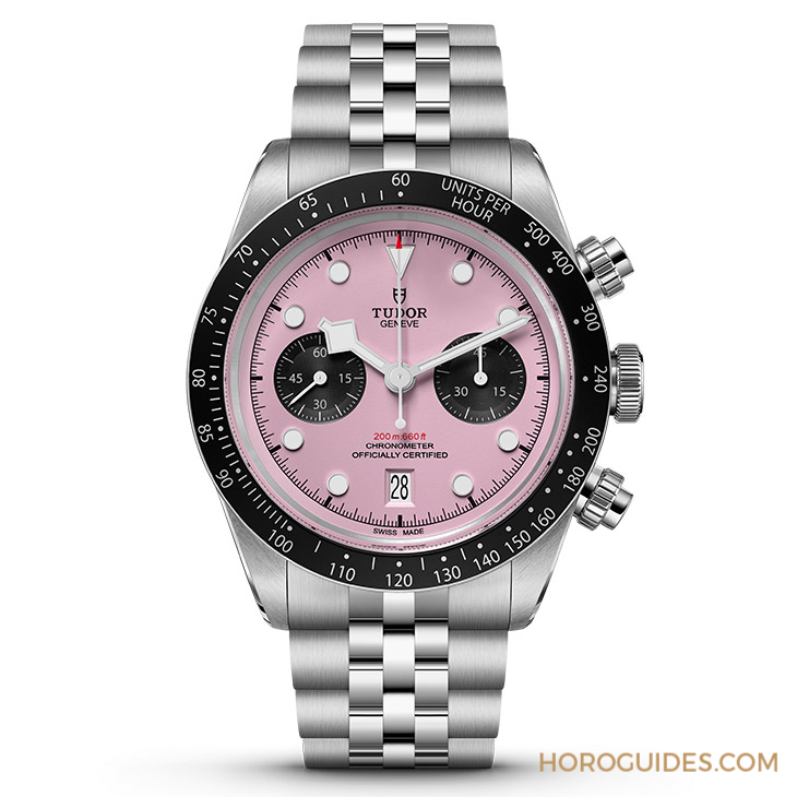 顛覆傳統(tǒng)的粉紅熊貓!帝舵表TUDOR發(fā)表Black Bay Chrono 'Pink'粉紅表盤計(jì)時(shí)碼表-復(fù)刻表