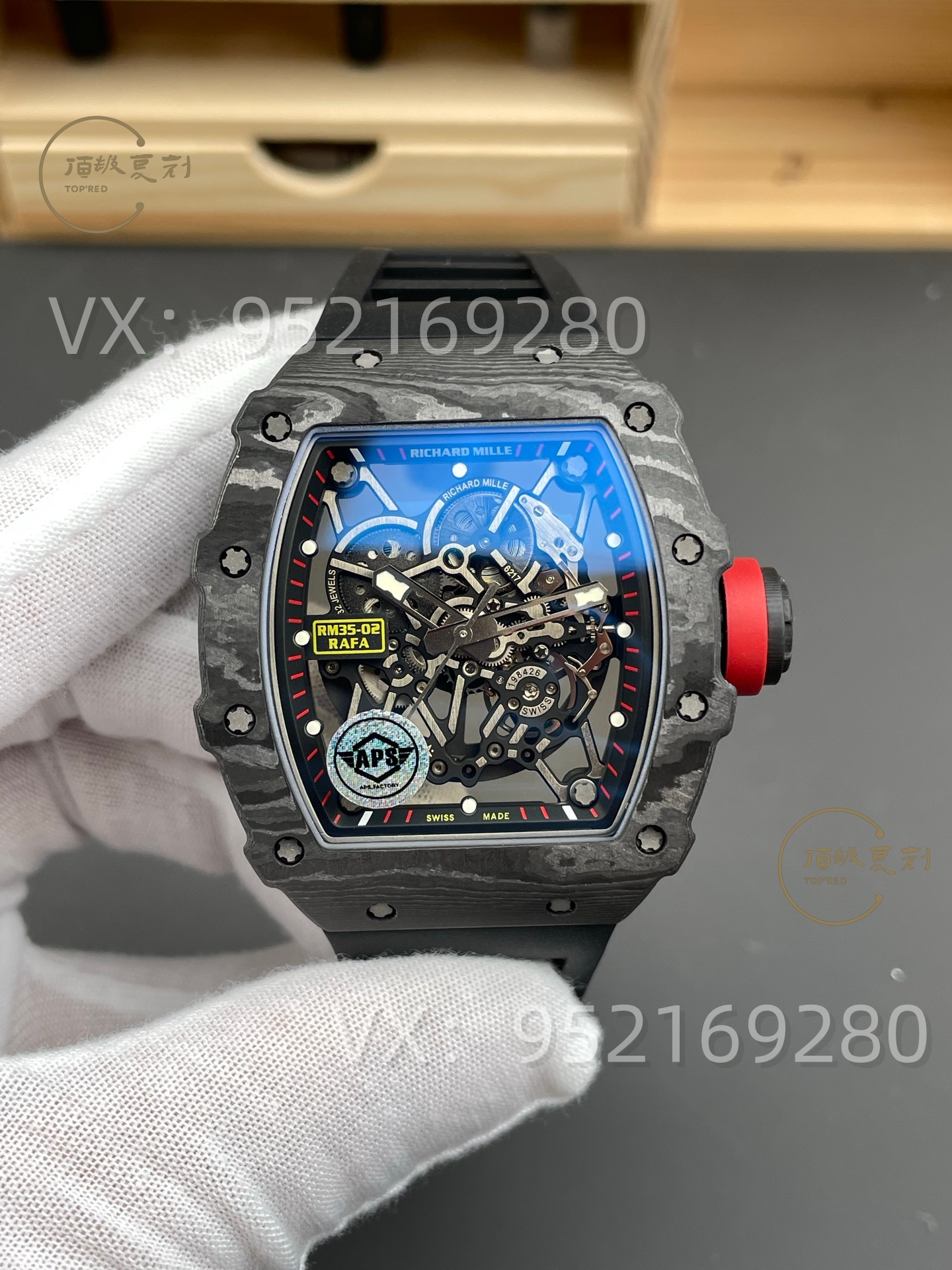 APS廠復刻理查德米勒RM32-02碳纖維腕表評測，丹東IMAL1一體機芯-復刻表