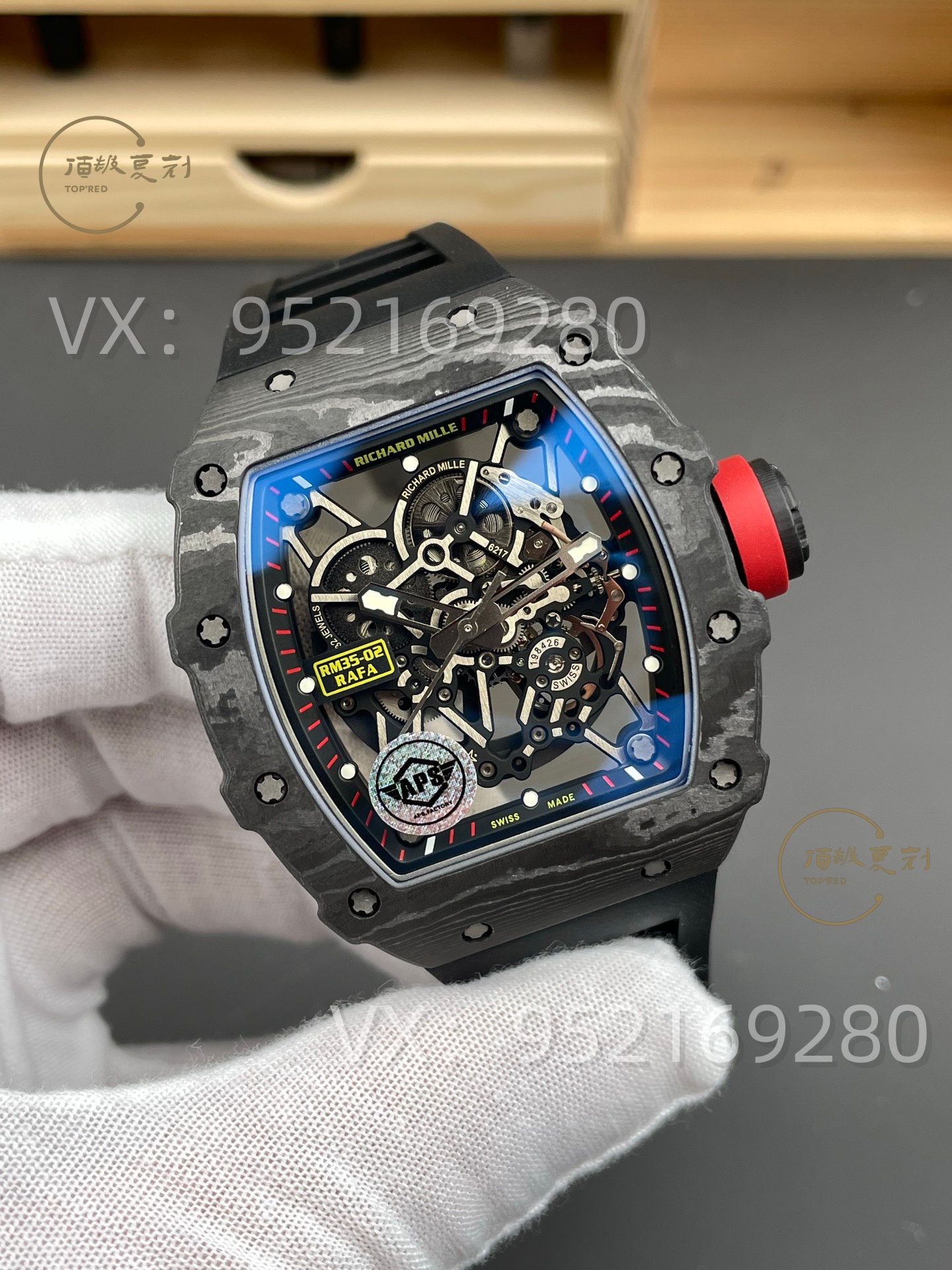 APS廠復刻理查德米勒RM32-02碳纖維腕表評測，丹東IMAL1一體機芯-復刻表